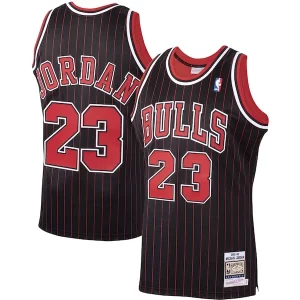 Ideal Magnífico Michael Jordan Chicago Bulls 1995/96 Hardwood Classics Authentic Jersey Black/Scarlet/White