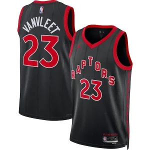 Práctico Fred VanVleet Toronto Raptors Jordan Brand Unisex Swingman Jersey Statement Edition Black