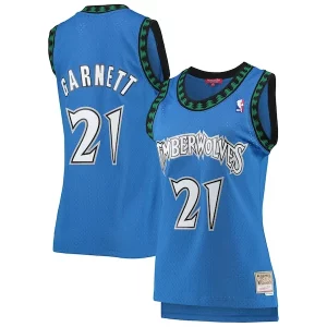Estupendo Atractivo Kevin Garnett Minnesota Timberwolves Women's Hardwood Classics Swingman Jersey Blue