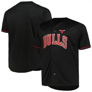 Original Chicago Bulls Profile Big & Tall Pop Jersey Black