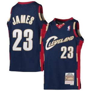 Duradero Sofisticado Estupendo LeBron James Cleveland Cavaliers Youth 2008 09 Hardwood Classics Swingman Jersey Navy