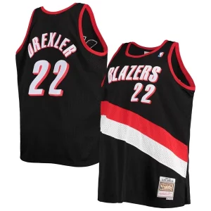 Original Clyde Drexler Portland Trail Blazers 1991/92 Big & Tall Hardwood Classics Swingman Jersey Black