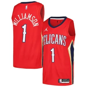 Atractivo Zion Williamson New Orleans Pelicans Jordan Brand Swingman Player Jersey Statement Edition Red