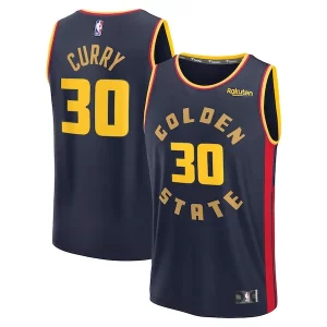 Atractivo Chulo Stephen Curry Golden State Warriors 2024/25 Fast Break Player Jersey City Edition Navy