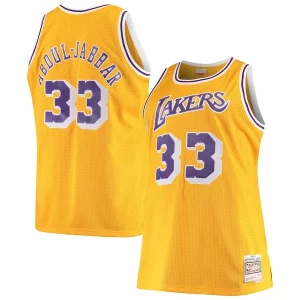 Práctico Exquisito Kareem Abdul Jabbar Los Angeles Lakers 1984/85 Big & Tall Hardwood Classics Swingman Jersey Gold