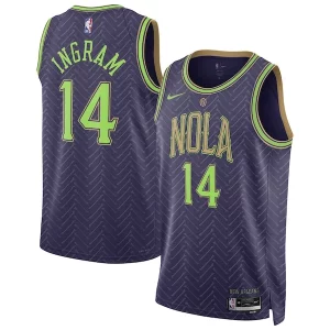 Cool Brandon Ingram New Orleans Pelicans Nike Unisex 2024/25 Swingman Player Jersey City Edition Purple