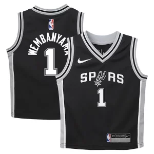 Práctico Victor Wembanyama San Antonio Spurs Nike Toddler Swingman Player Jersey Icon Edition Black