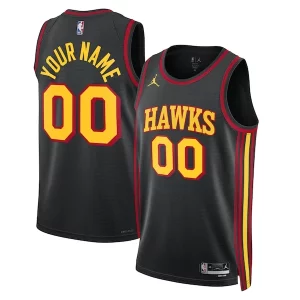 Chulo Atlanta Hawks Jordan Brand Unisex 2022/23 Swingman Custom Jersey Statement Edition Black