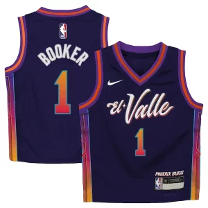 Comodo Devin Booker Phoenix Suns Nike Preschool Swingman Replica Jersey City Edition Purple