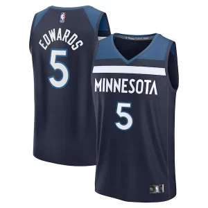 Cool Increíble Anthony Edwards Minnesota Timberwolves Fast Break Replica Player Jersey Icon Edition Navy