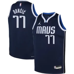 Genial Único Cool Luka Doncic Dallas Mavericks Jordan Brand Youth Swingman Jersey Statement Edition Navy