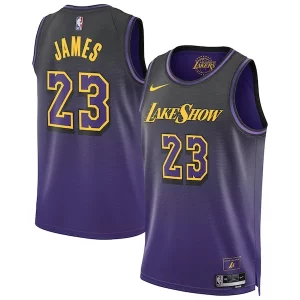 Delicioso LeBron James Los Angeles Lakers Nike Unisex 2024/25 Swingman Player Jersey City Edition Purple