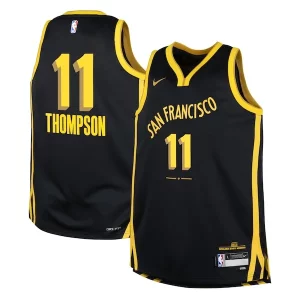Atractivo Fácil de llevar Chulo Klay Thompson Golden State Warriors Nike Youth Swingman Replica Jersey City Edition Black