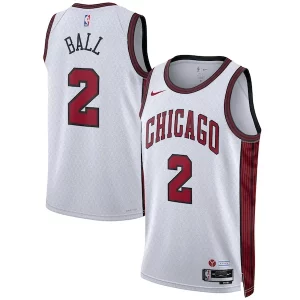 Moderno Fantástico Lonzo Ball Chicago Bulls Nike Unisex 2022/23 Swingman Jersey City Edition White