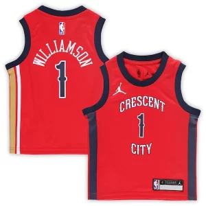Resistente Zion Williamson New Orleans Pelicans Jordan Brand Preschool 2022/23 Replica Jersey Statement Edition Red