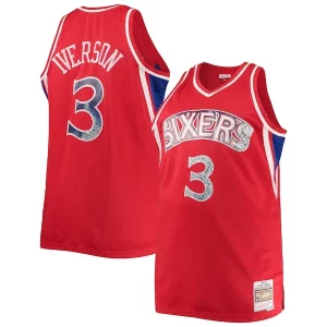 Maravilloso Allen Iverson Philadelphia 76ers Big & Tall 1996/97 NBA 75th Anniversary Diamond Swingman Jersey Red