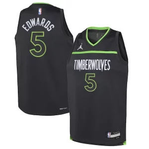 Único Duradero Anthony Edwards Minnesota Timberwolves Jordan Brand Youth Swingman Jersey Statement Edition Black