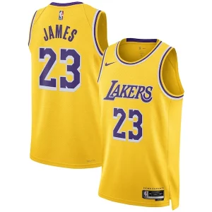 Magnífico Fantástico LeBron James Los Angeles Lakers Nike Unisex Swingman Jersey Icon Edition Gold/White