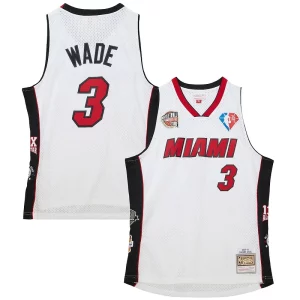 Comodo Moderno Dwyane Wade Miami Heat Unisex Hall of Fame Class of 2023 Throwback Swingman Jersey White