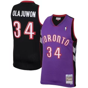 Hermoso Hakeem Olajuwon Toronto Raptors 2001/02 Hardwood Classics Swingman Jersey Purple