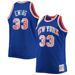 Genial Moderno Original Patrick Ewing New York Knicks Big & Tall 1991/92 NBA 75th Anniversary Diamond Swingman Jersey Blue