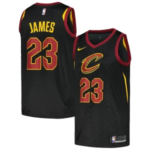 Cool Robusto Original LeBron James Cleveland Cavaliers Nike Swingman Player Jersey Statement Edition Black