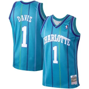 Magnífico Estupendo Delicioso Baron Davis Charlotte Hornets 1999/00 Hardwood Classics Swingman Jersey Teal