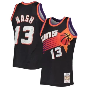 Original Steve Nash Phoenix Suns 1996/97 Hardwood Classics NBA 75th Anniversary Diamond Swingman Jersey Black