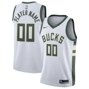 Duradero Milwaukee Bucks Nike 2020/21 Swingman Custom Jersey Association Edition White