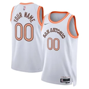 Perfecto Único San Antonio Spurs Nike Unisex 2023/24 Custom Swingman Jersey White City Edition