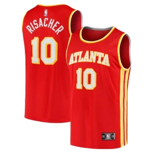 Moderno Sofisticado Zaccharie Risacher Atlanta Hawks Youth 2024 NBA Draft Fast Break Player Jersey Icon Edition Red