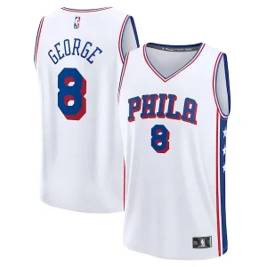 Comodo Increíble Práctico Paul George Philadelphia 76ers Youth Fast Break Replica Player Jersey Association Edition White