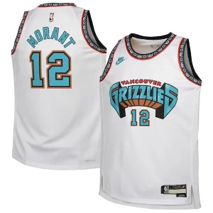 Ideal Chulo Ja Morant Memphis Grizzlies Nike Youth 2024/25 Swingman Jersey White Classic Edition