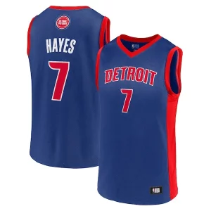 Comodo Maravilloso Único Men's Killian Hayes Blue Detroit Pistons Team Player Jersey