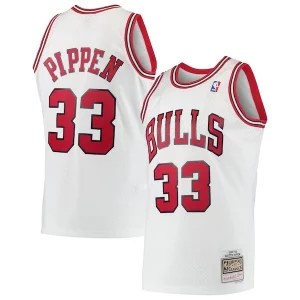 Fantástico Scottie Pippen Chicago Bulls Hardwood Classics Swingman Jersey White/Black