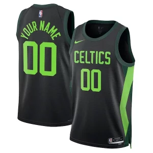 Lujoso Chulo Boston Celtics Nike Unisex 2024/25 Custom Swingman Jersey City Edition Black