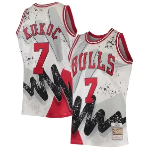 Estupendo Resistente Toni Kukoc Chicago Bulls Hardwood Classics 1995/96 Hyper Hoops Swingman Jersey White