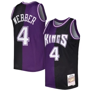 Exquisito Sofisticado Moderno Chris Webber Sacramento Kings Hardwood Classics 2000/01 Split Swingman Jersey Purple/Black