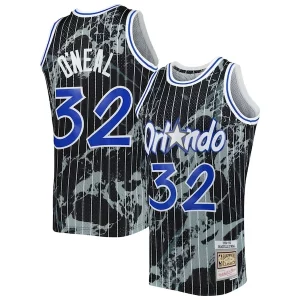 Lujoso Estupendo Encantador Shaquille O'Neal Orlando Magic 1994/95 Hardwood Classics Marble Swingman Jersey Black