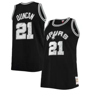 Robusto Fácil de llevar Ideal Tim Duncan San Antonio Spurs Big & Tall 1998/99 NBA 75th Anniversary Diamond Swingman Jersey Black