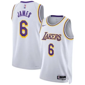 Fácil de llevar Maravilloso LeBron James Los Angeles Lakers Nike Unisex Swingman Jersey Association Edition White