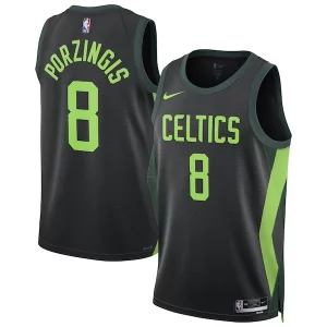 Práctico Perfecto Maravilloso Kristaps Porzingis Boston Celtics Nike Unisex 2024/25 Swingman Player Jersey City Edition Black