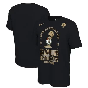 Magnífico Clásico Lujoso Boston Celtics Nike 18 Time NBA Finals Champions Locker Room T Shirt Black