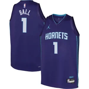 Estupendo LaMelo Ball Charlotte Hornets Jordan Brand Youth Swingman Jersey Statement Edition Purple