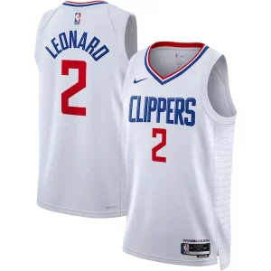 Clásico Kawhi Leonard LA Clippers Nike Unisex Swingman Jersey Association Edition White/Royal