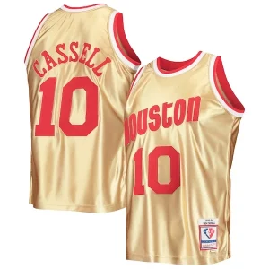 Magnífico Bonito Sam Cassell Houston Rockets 75th Anniversary 1993/94 Hardwood Classics Swingman Jersey Gold