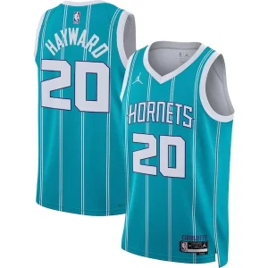 Chulo Gordon Hayward Charlotte Hornets Jordan Brand Unisex Swingman Jersey Icon Edition Teal