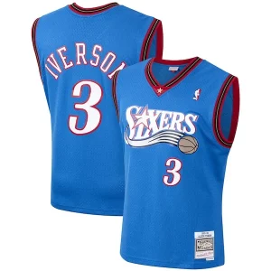 Resistente Exquisito Allen Iverson Philadelphia 76ers 1999/2000 Hardwood Classics Swingman Jersey Royal
