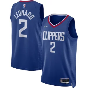 Resistente Kawhi Leonard LA Clippers Nike 2021/22 Diamond Swingman Jersey Icon Edition Royal