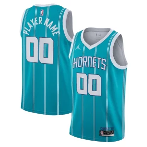 Magnífico Charlotte Hornets Jordan Brand 2020/21 Swingman Custom Jersey Icon Edition Teal
